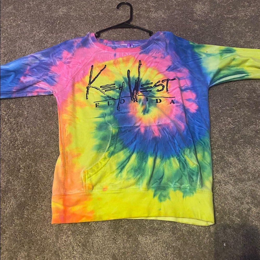 Long sleeve tie-dye shirt